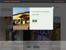 Tablet Screenshot of delparcohotel.it